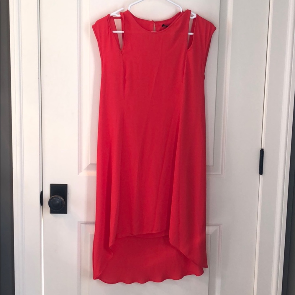 BCBG MazAzria high-low cocktail dress